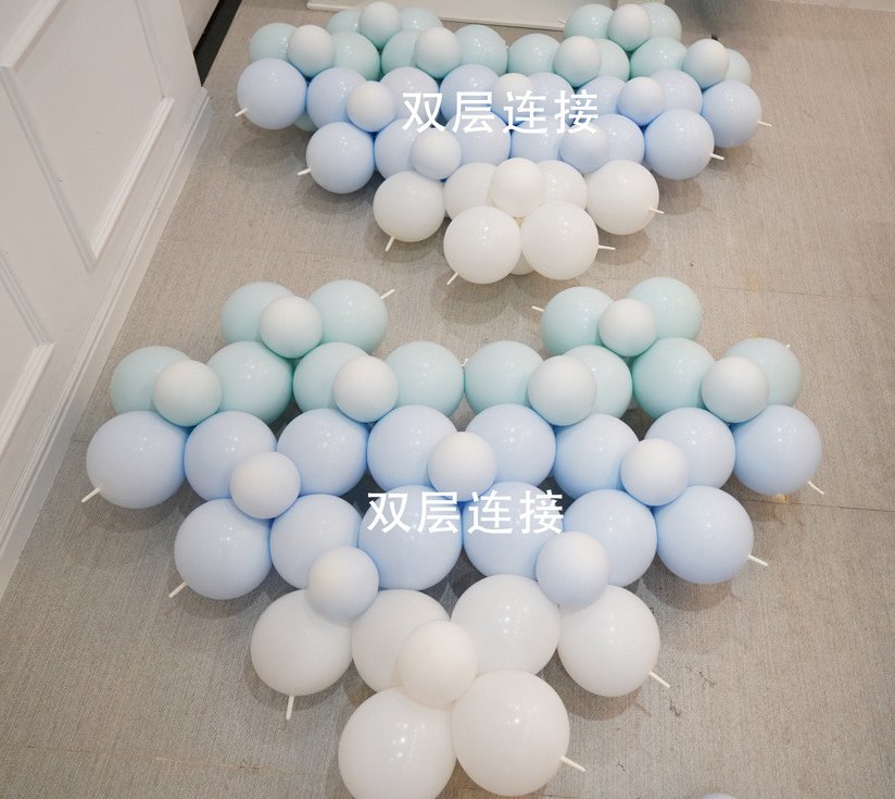 深圳气球装饰培训之爱心气球编织心形气球造型步骤(图4)